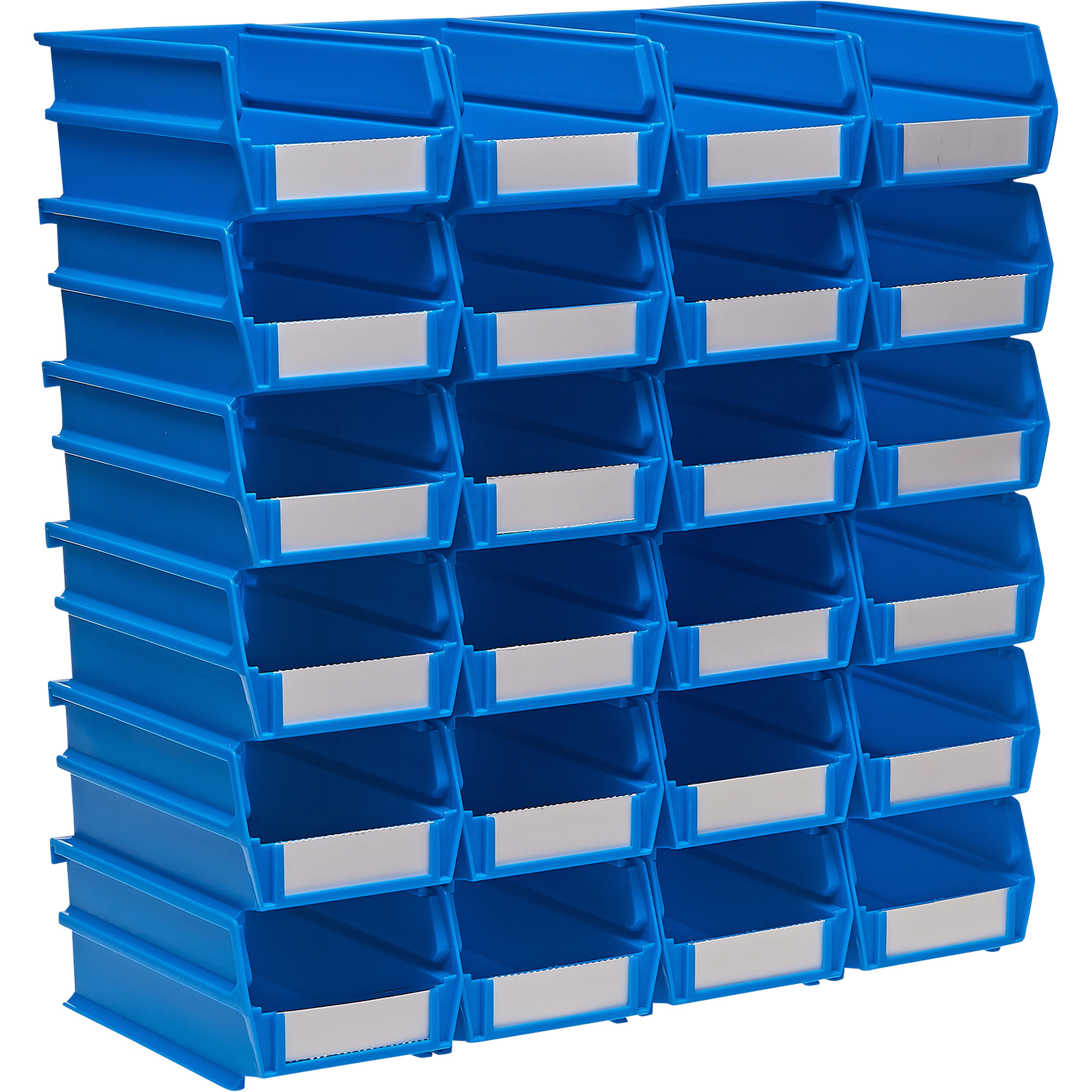 Triton Products LocBin Hanging and Interlocking Bins, 24-Pk., Blue, 7 3/8-In.L x 4 1/8-In.W x 3-In.H, Model# 3-220B